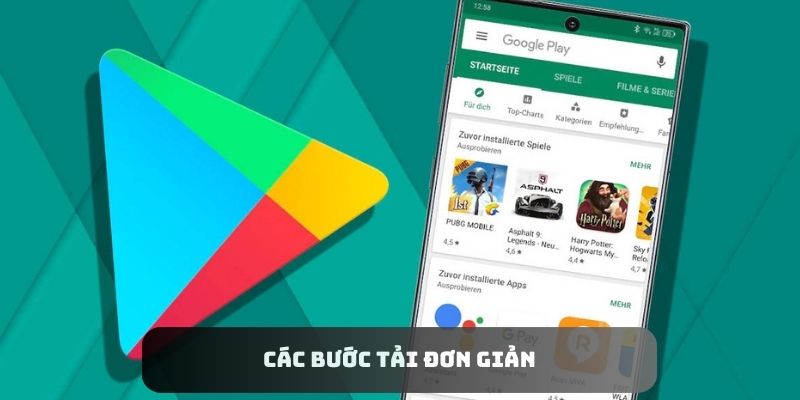 Các bước tải đơn giản